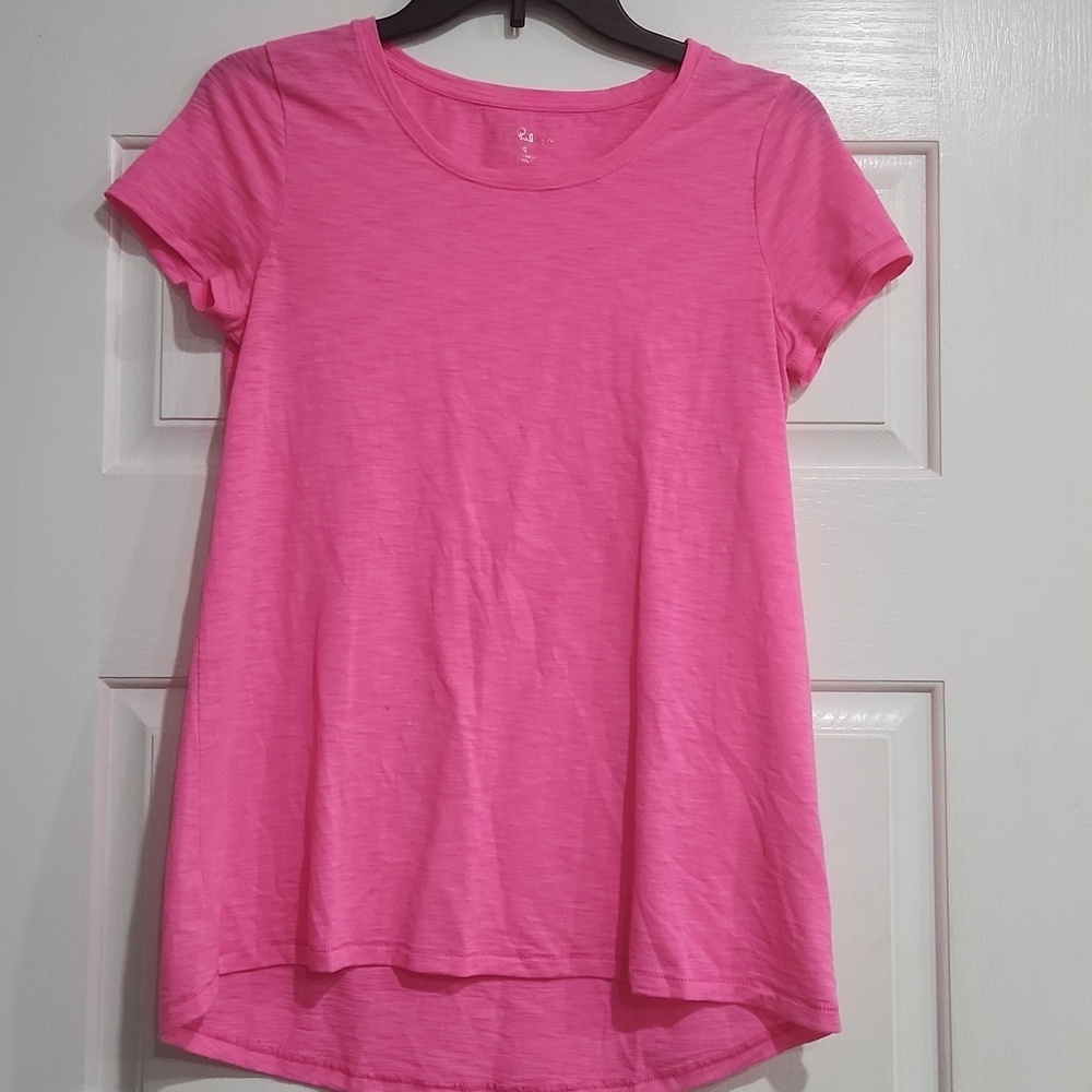 Lilly Pulitzer Short Sleeve T-Shirt Women's XS Hot Pink Neon Bright Colorful